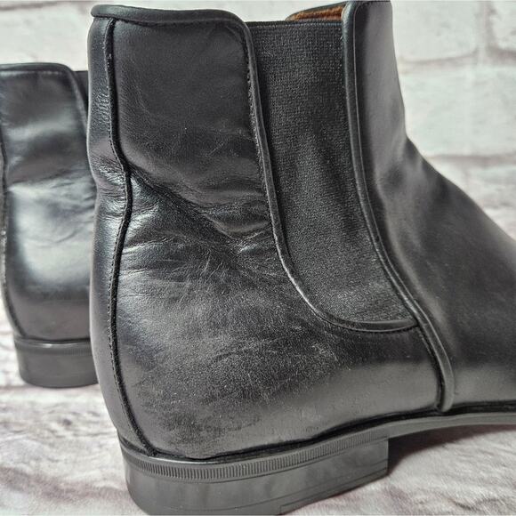 Aquatalia Men\'s Black Italian Chelsea Boots Size 11.5 main image 9